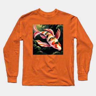 Candy Striped Koi Fish Long Sleeve T-Shirt